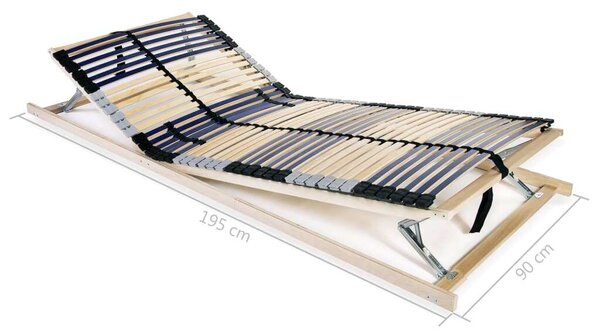 Ergonómikus 7 Zónás Ágyrács - 42 Léces - 90x200 cm