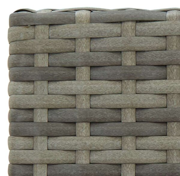 Polyrattan Kerti Bárszett - 5 részes - Szürke