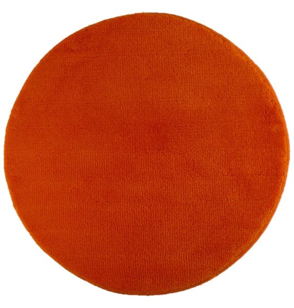 Fürdőszoba-szőnyeg UNI COLOR Narancssárga - Narancssárga / Kör Ø 90 cm