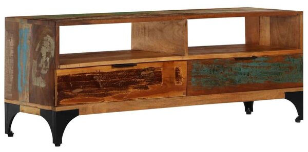 Rusztikus Fa TV-Szekrény - 118x35x45 cm