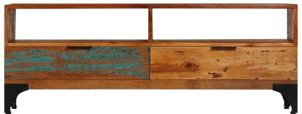 Rusztikus Fa TV-Szekrény - 118x35x45 cm