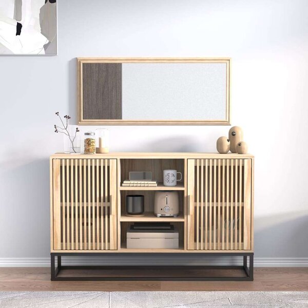 Fenyőfa Tálalószekrény - Modern Design - 105x30x65 cm