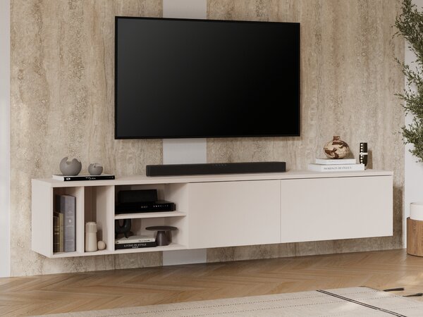 TV-állvány Austin 397, Laminált forgácslap, 42x220x37cm, Kasmír