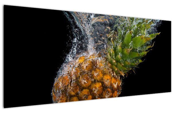 Ananász a vízben képe (120x50 cm)