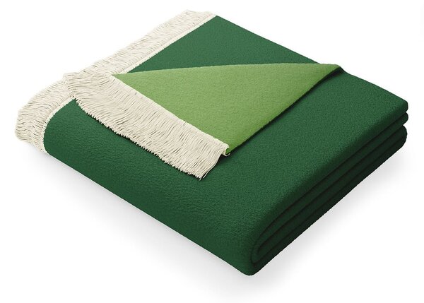 Franse zöld pamutkeverék takaró, 150 x 200 cm - AmeliaHome