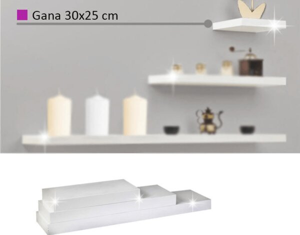 Polc Rala fényes fehér 30 cm