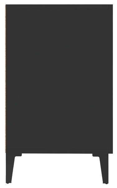 VidaXL Fekete Fa Tálalószekrény - 100x36x60 cm