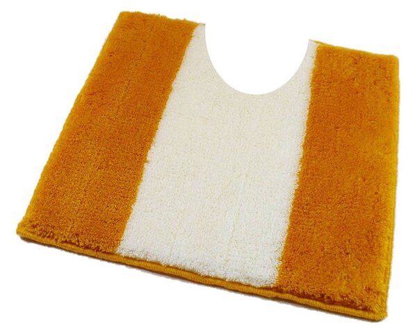 Fürdőszoba-szőnyeg ATHENA Sárga - Sárga / 50 x 50 cm WC kagyló elé, kivágással