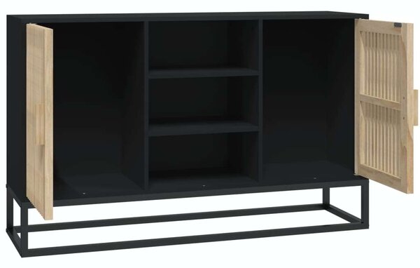VIDAXL - Fekete Fa Tálalószekrény - Modern Stílus - 105x30x65 cm