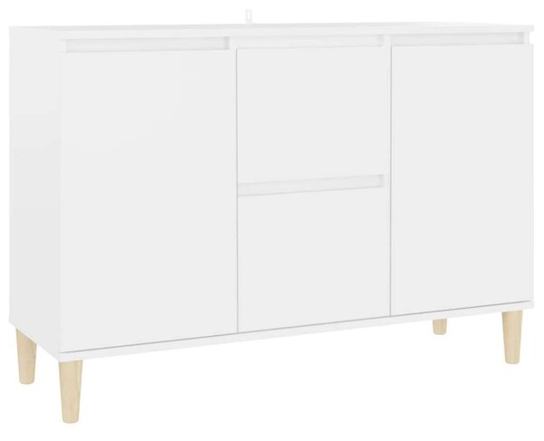 Modern Fehér Tálalószekrény - 103,5x35x70 cm