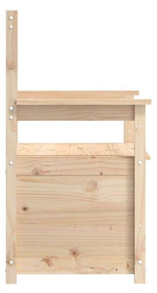 Fenyőfa Pad Tárolóval - 112,5x51,5x96,5 cm
