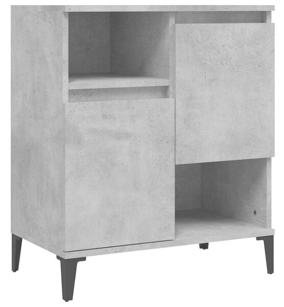 Modern Tálalószekrény Szett - Betonszürke - 2 db - 60x35x70 cm