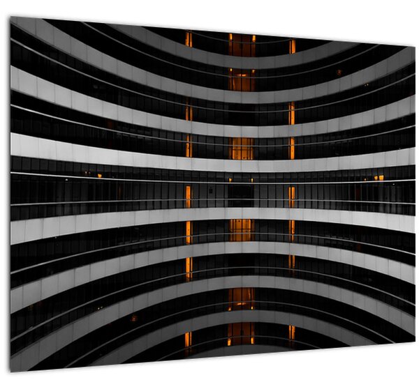 Absztrakt kép - épület (70x50 cm)
