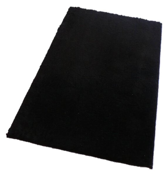 Fürdőszoba-szőnyeg COTTON Fekete - Fekete / 70 x 120 cm