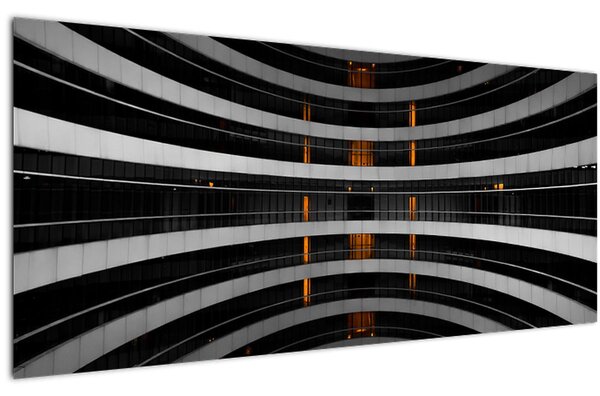 Absztrakt kép - épület (120x50 cm)
