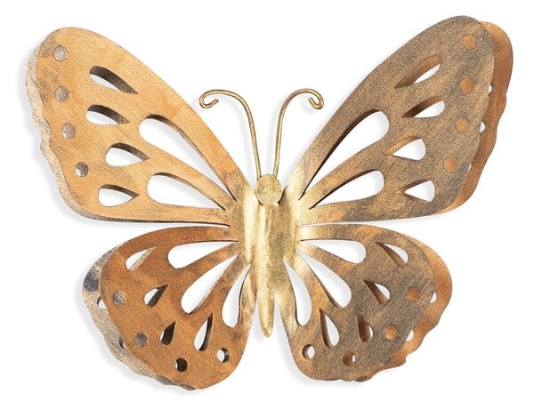 Butterfly aranyszínű fali dekoráció - Wallity