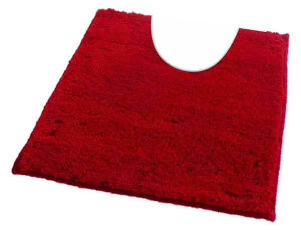 Fürdőszoba-szőnyeg COTTON Piros - Piros / 50 x 50 cm WC kagyló elé, kivágással