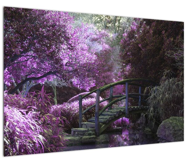 Kép - lila fák (90x60 cm)