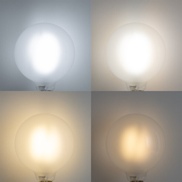 5 db Okos E27 Dimmelhető LED Izzó G125 Matt 7W 806lm 2700-6500K