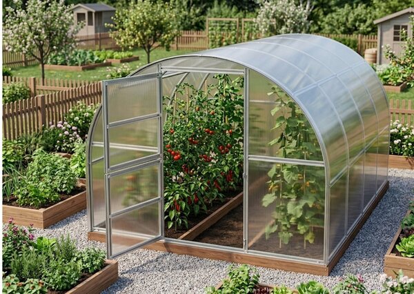 Üvegház LANITPLAST TIBERUS 3x4 m PC 4 mm LG2834