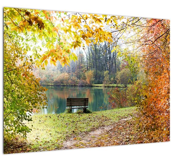 Egy tó képe (70x50 cm)