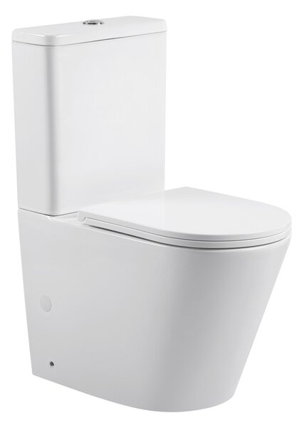 Erga Tina, kombinált WC-csésze 620x365x820 mm, Tornado 2.0 + WC-ülőke, fényes fehér, ERG-V03-TINA-TO2-WH