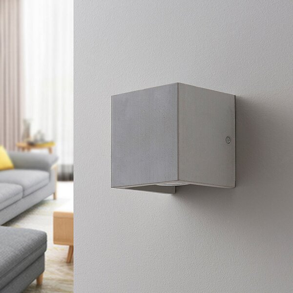 Fali Lámpa Lindby, Gerda, dimmable, Szürke, Folyosó, Beton, Modern