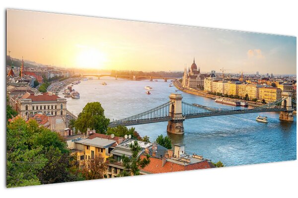 Budapest képe folyóval (120x50 cm)