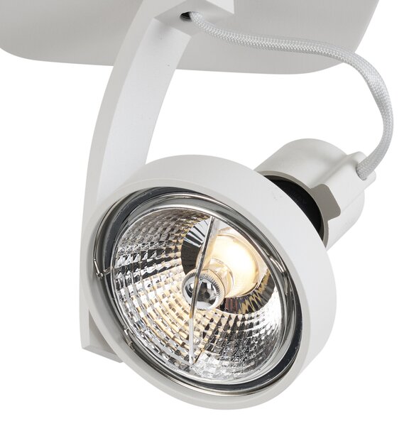 Design mennyezeti spotlámpa fehér GU10 70mm forgatható és dönthető - Vo