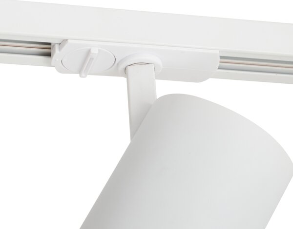 Modern fehér spotlámpa 1 fázisú sínrendszerhez LED-del - Iconic Mark