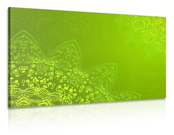 Kép a Mandala modern elemei zöld árnyalatban