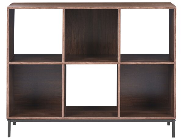 Könyvespolc PEMBERTON 73 cm Sötétbarna
