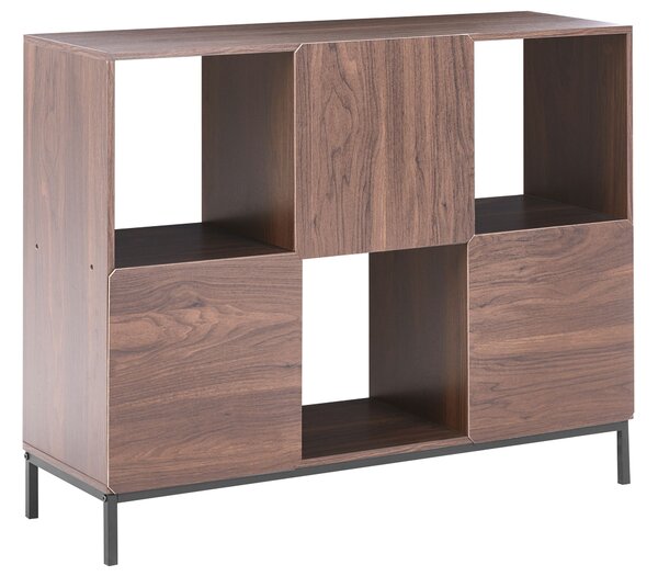 Könyvespolc PEMBERTON 73 cm Sötétbarna