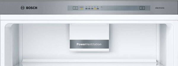 Bosch KGV58VLEAS Alulfagyasztós hűtőszekrény, 500L, M:191cm, LowFrost, VitaFresh fiók, E energiaosztály, Inox