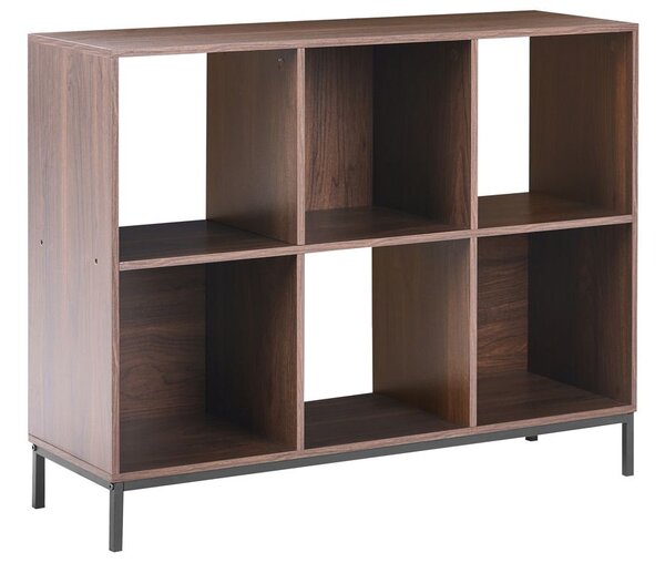 Könyvespolc PEMBERTON 73 cm Sötétbarna