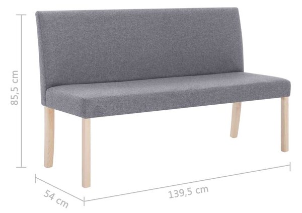 Modern Pad - Világosszürke Poliészter - 139,5cm
