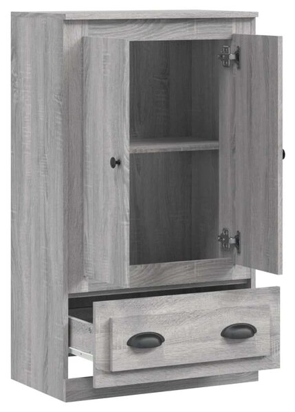 Szürke sonoma szerelt fa magasszekrény 60x35,5x103,5 cm