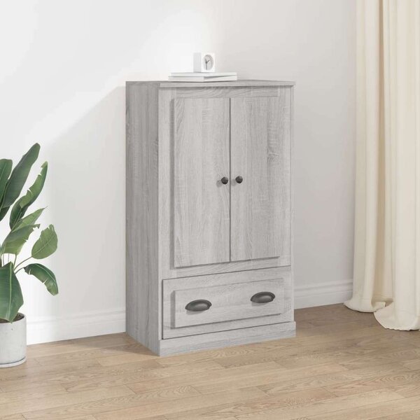 Szürke sonoma szerelt fa magasszekrény 60x35,5x103,5 cm
