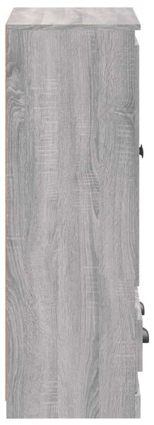 Szürke sonoma szerelt fa magasszekrény 60x35,5x103,5 cm
