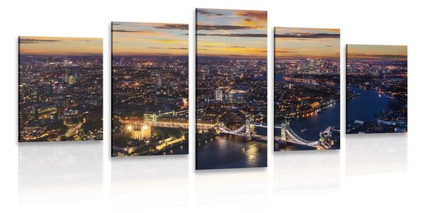 5 részes kép Tower Bridge légből