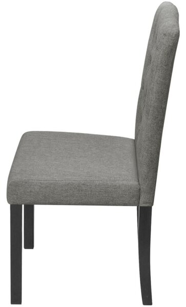 Modern Szürke Szövet Étkezőszék - 4 db