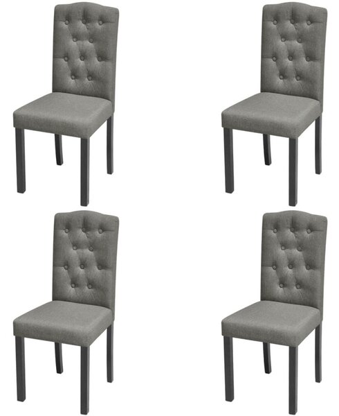 Modern Szürke Szövet Étkezőszék - 4 db