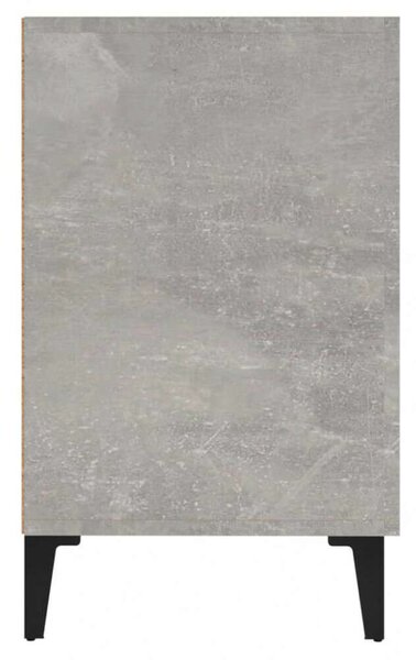 Betonszürke szerelt fa tálalószekrény 100 x 36 x 60 cm