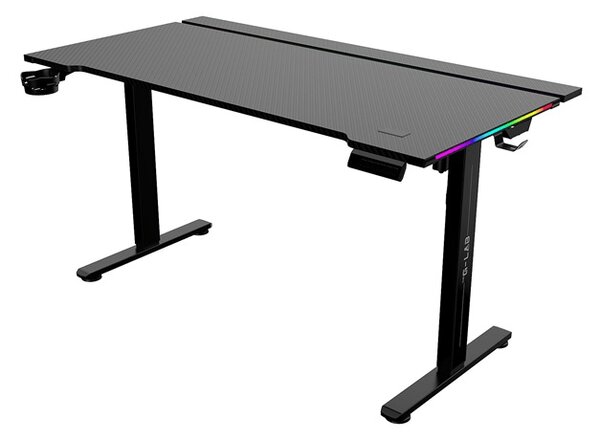 The G-Lab K-Desk Platinium Gamer asztal, 140x75cm