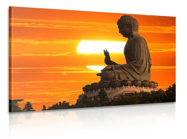 Kép Buddha naplementénél