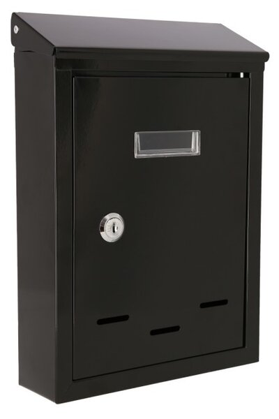 Kronberg Basic postaláda kulcsos zárral fekete színben 290x200x60mm