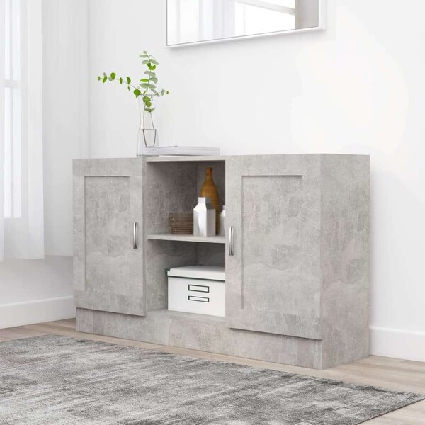 VidaXL Komód - Betonszürke - 120x30,5x70 cm