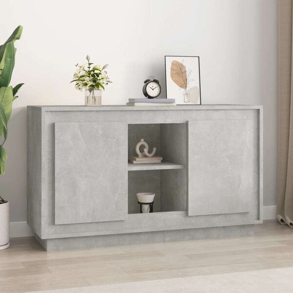 Modern Tálalószekrény - Betonszürke - 102x35x60 cm