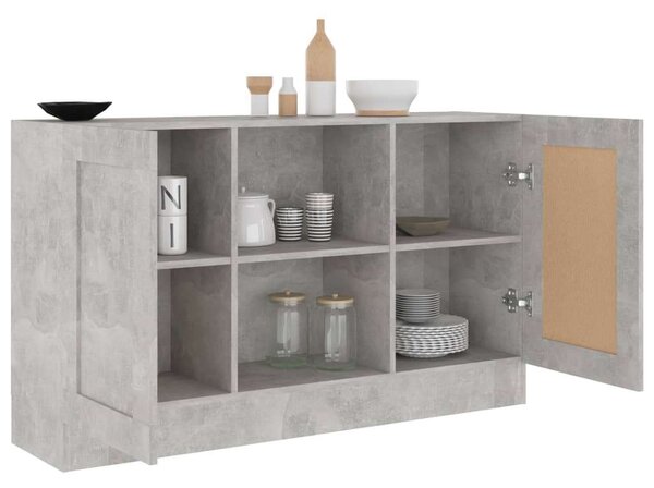VidaXL Komód - Betonszürke - 120x30,5x70 cm