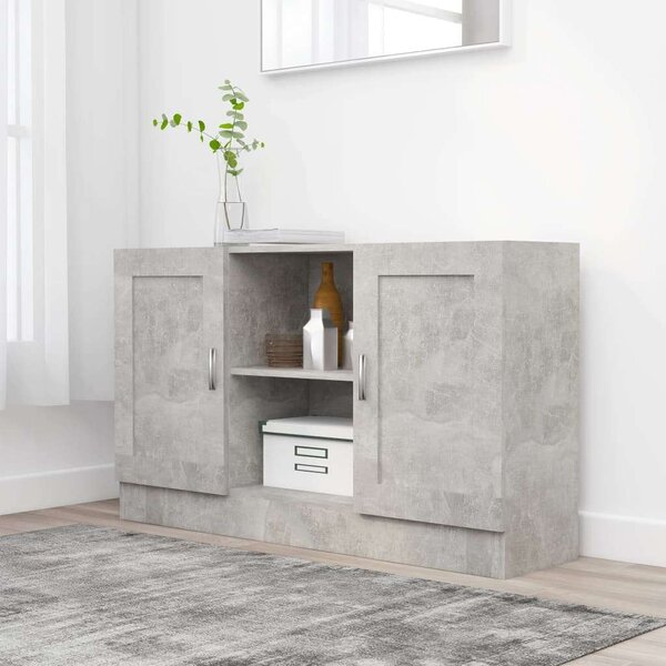 VidaXL Komód - Betonszürke - 120x30,5x70 cm